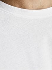 Jack&Jones Pánske tričko JJENOA Long Line Fit 12190128 White Relaxed (Veľkosť XL)