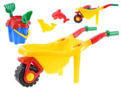 Mikro Trading Traktor + sada na piesok žltá 6 ks v sieti