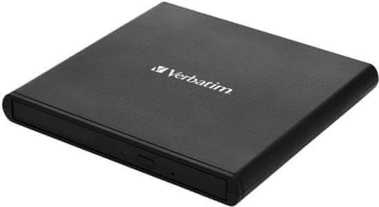 VERBATIM DVD-RW Slimline, USB 2.0, čierna