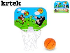 Mikro Trading KRTEK basketbalový kôš 33x25 cm s loptou 9 cm v krabici