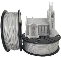 Gembird tisková struna (filament), PLA, 1,75mm, 1kg, mramor (3DP-PLA1.75-02-MAR)