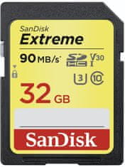 SanDisk SDHC Extreme 32GB 90MB/s UHS-I U3 V30 (SDSDXVE-032G-GNCIN)