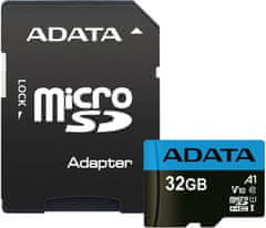 A-Data Micro SDHC Premier 32GB 85MB/s UHS-I A1 + SD adaptér (AUSDH32GUICL10A1-RA1)