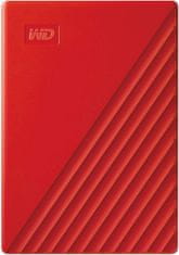 Western Digital WD My Passport - 2TB (WDBYVG0020BRD-WESN), červený