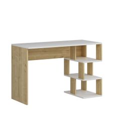 Dalenor Pracovný stôl Dardanos, 110 cm, biela / dub