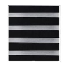 vidaXL Roleta vzor zebra, 120 x 230 cm, čierna