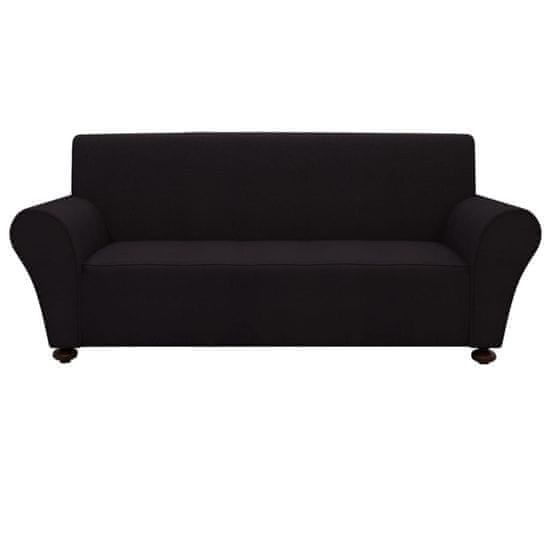 Vidaxl 131081 Stretch Couch Slipcover Black Polyester Jersey