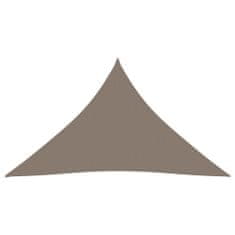 Vidaxl Tieniaca plachta oxfordská látka trojuholníková 5x5x5 m sivohnedá