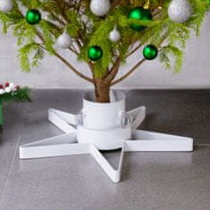 Vidaxl Stojan na vianočný stromček biely 47x47x13,5 cm