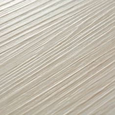 Vidaxl Samolepiace podlahové dosky z PVC 5,21m2 2mm dub klasický biely