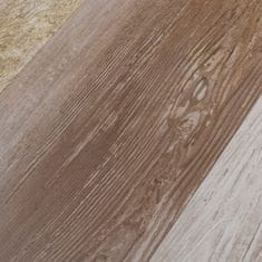 Vidaxl Samolepiace podlahové dosky z PVC 5,21 m2 2 mm ošúchané drevo