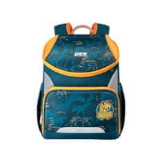 Klarion Kvalitná ergonomická školská taška Jungle oranžová