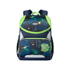 Klarion Kvalitná ergonomická školská taška Jungle zelená