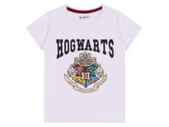 sarcia.eu Harry Potter Biele a bordové dievčenské pyžamo, letné, krátky rukáv 10 let 140 cm