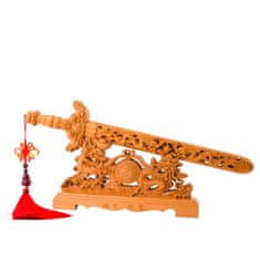 Feng shui Harmony Ručne vyrezávaný meč z broskyňového dreva