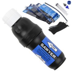 Sawyer SP131 Point One Squeeze Water Filter System - 64oz,32oz,16oz Squeezable Pouches and Cleaning 