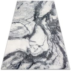 kobercomat.sk Univerzálny vinylový koberec Čierno-biely mramor 100x150 cm 