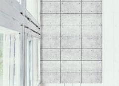 kobercomat.sk Vinylový koberec pre domácnosť betónové dlažobné kocky 100x150 cm 