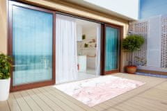 kobercomat.sk Moderná podlahová krytina na terase Biele a ružové mramorové 150x225 cm 