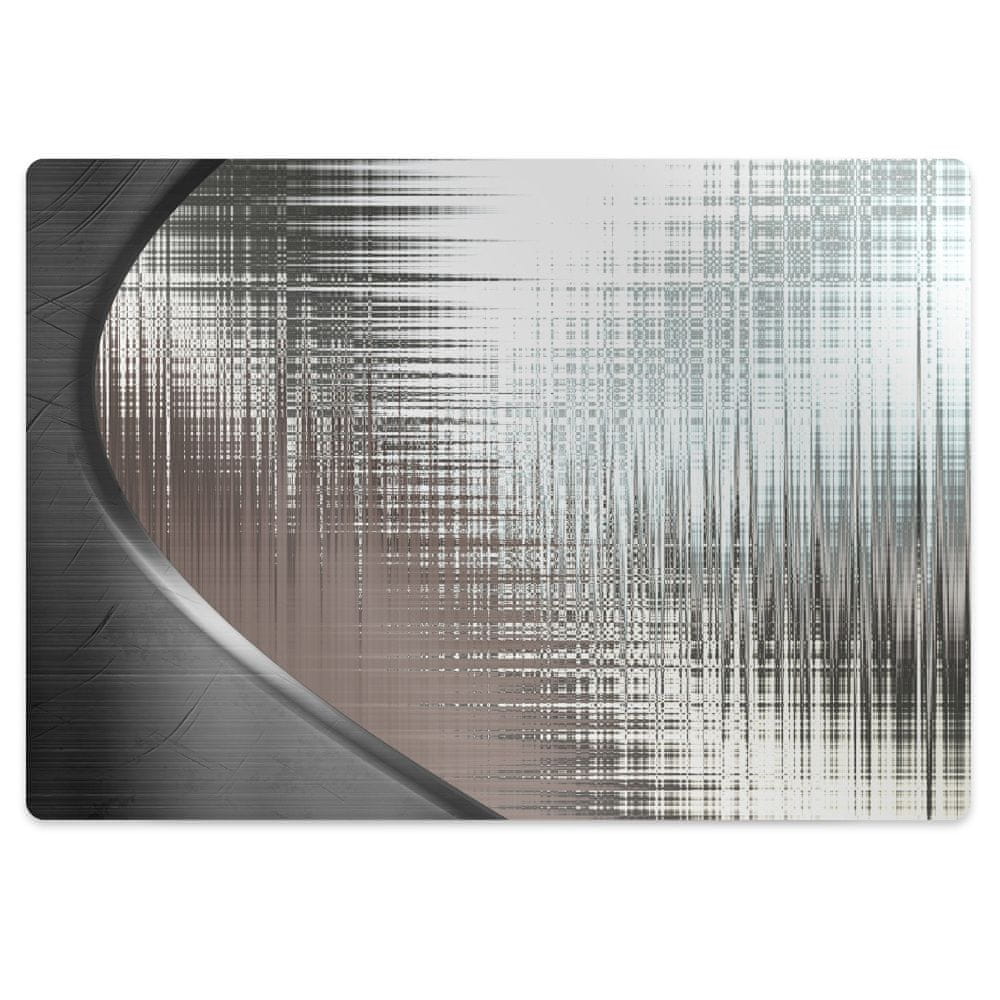 kobercomat.sk Podložka pod kancelársku stoličku abstrakcie striebro 120x90 cm 15 cm 
