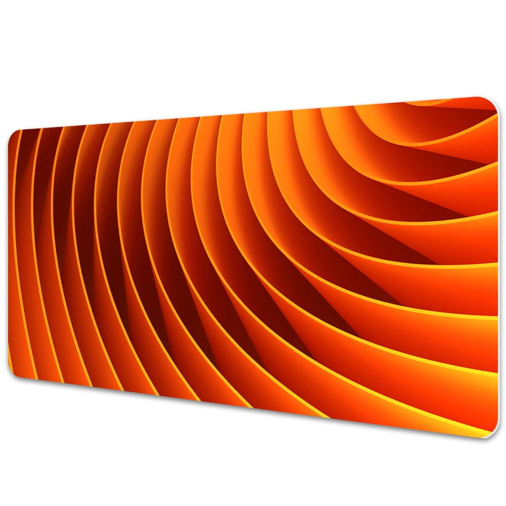kobercomat.sk Ochranná podložka na stôl oranžové vlny 120x60 cm 