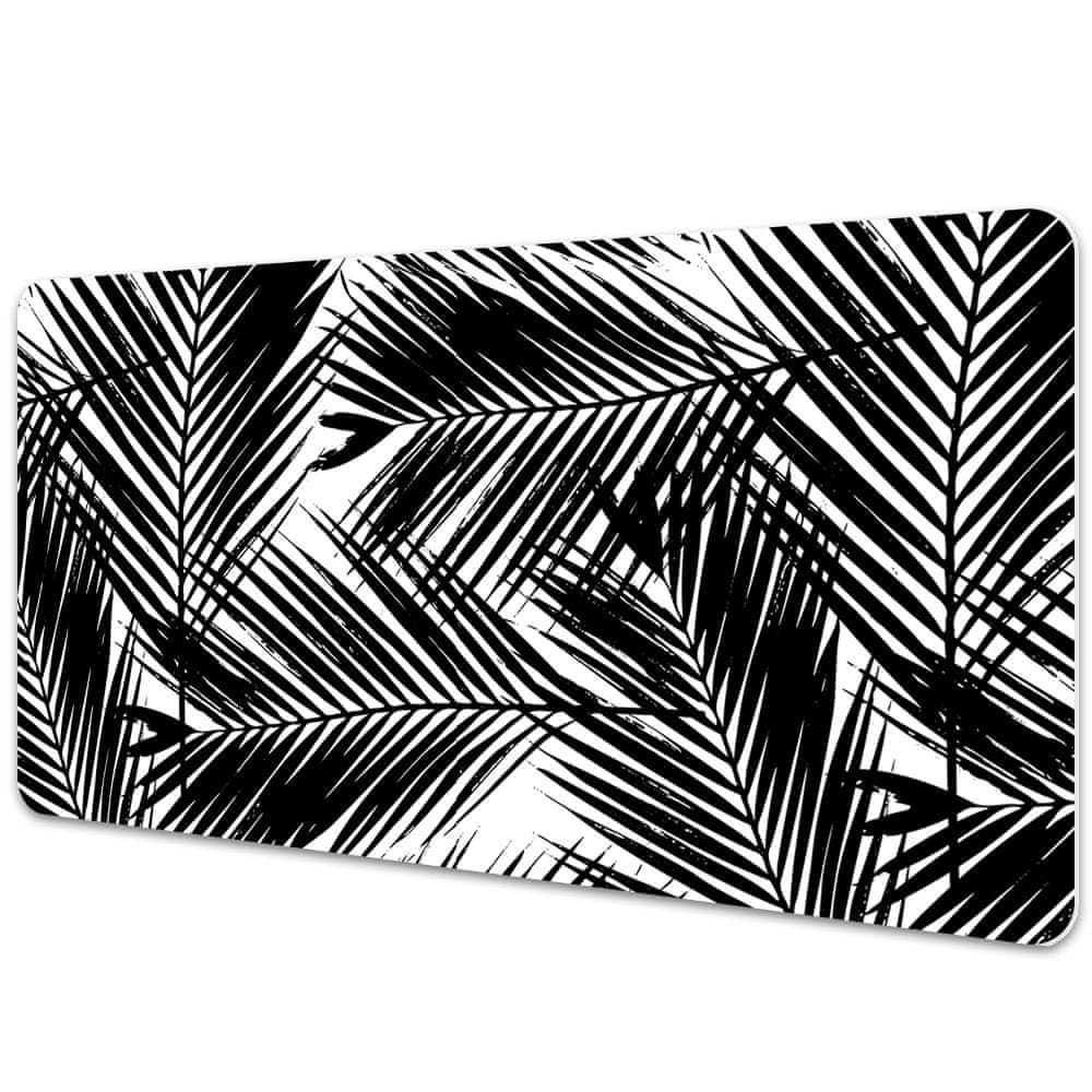 kobercomat.sk Pracovný podložka na stôl Čierne palmové listy 120x60 cm 