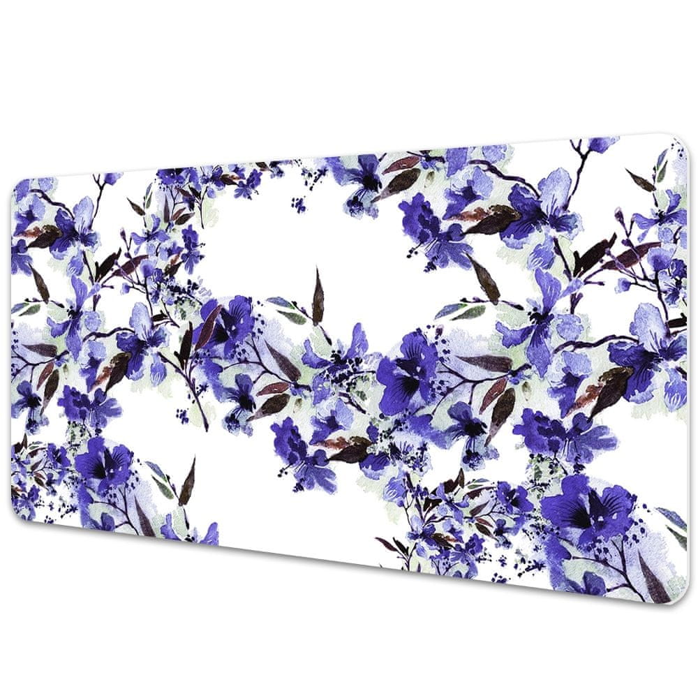 kobercomat.sk Ochranná podložka na stôl modré kvety 90x45 cm 