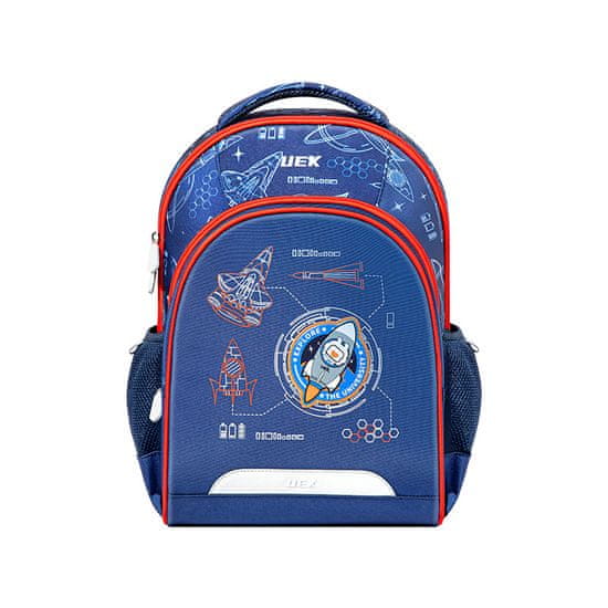 Klarion Kvalitná ergonomická školská taška Rocket Blue