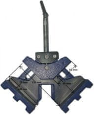 XLtools Zverák uhlový so zaistením 75 mm, max. šírka 50 mm, 4,5 kg, XL-TOOLS