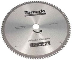 Tornado Pílový kotúč s SK plátkami 305 x 2,5 x 30 100 zubov, na rezanie hliníka, TORNADO