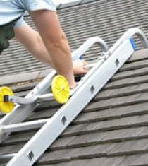 XLtools Hákový držiak s kolieskami pre ukotvenie rebríka na strechu