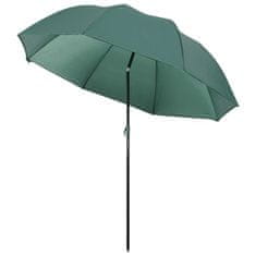 Vidaxl Rybársky dáždnik, zelený, 220x193 cm