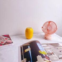 Joyroom Clip Fan stolný ventilátor, ružový