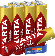 VARTA Batérie Longlife Max Power 6+2 AAA 4703101448