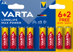 VARTA Batéria Longlife Max Power 6+2 AA 4706101448