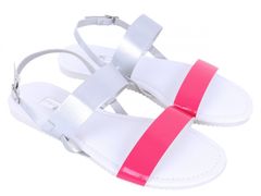 PRIMARK Dámske sandále ružovej a striebornej farby 39 EU
