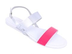 PRIMARK Dámske sandále ružovej a striebornej farby 39 EU