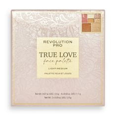 Revolution PRO Paletka na tvár Light -Medium True Love (Eye & Cheek Palette) 12 g