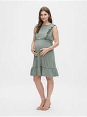 Mama.licious Kaki tehotenské šaty s výstrihom na chrbte Mama.licious Roberta S