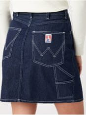 Wrangler Tmavomodrá dámska rifľová sukňa Wrangler XL