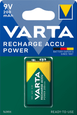VARTA Nabíjacie batérie Power 1 9V 200 mAh R2U 56722101401