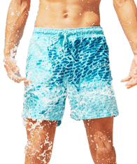 SwimShorts SwimShorts Plavky meniace farbu - Modré fľaky, XL