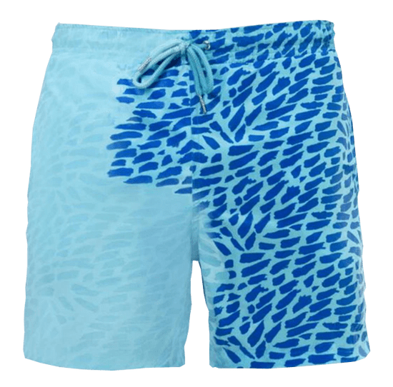SwimShorts Plavky meniace farbu - Modré fľaky