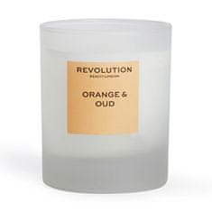 Makeup Revolution Vonná sviečka Orange & Oud (Scented Candle) 170 g