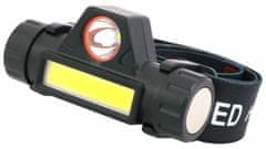 PRO-TECHNIK Čelová LED baterka s 3 svietidlami