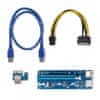 Riser PCI-E 1x - 16x | USB 3.0 | ver. 009S | SATA / PCI-E 6 pin