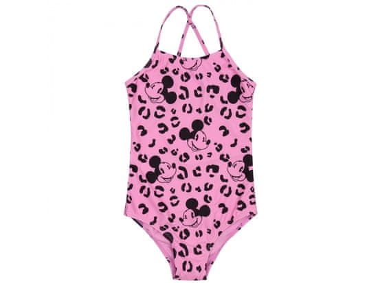 Disney Dievčenské leopardie plavky Mickey Mouse Disney Pink