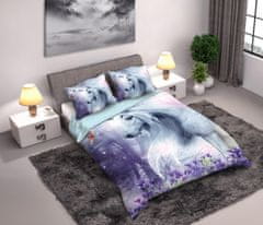 FARO Textil Bavlnená posteľná bielizeň Jednorožec 160x200 cm
