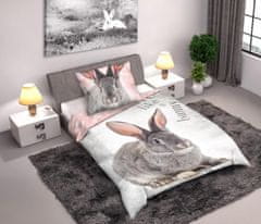 FARO Textil Bavlnená posteľná bielizeň Wild Králik 140x200 cm