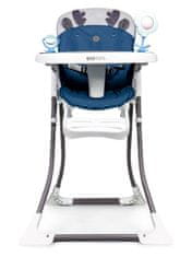 EcoToys Detská jedálenská stolička Teddy modrá